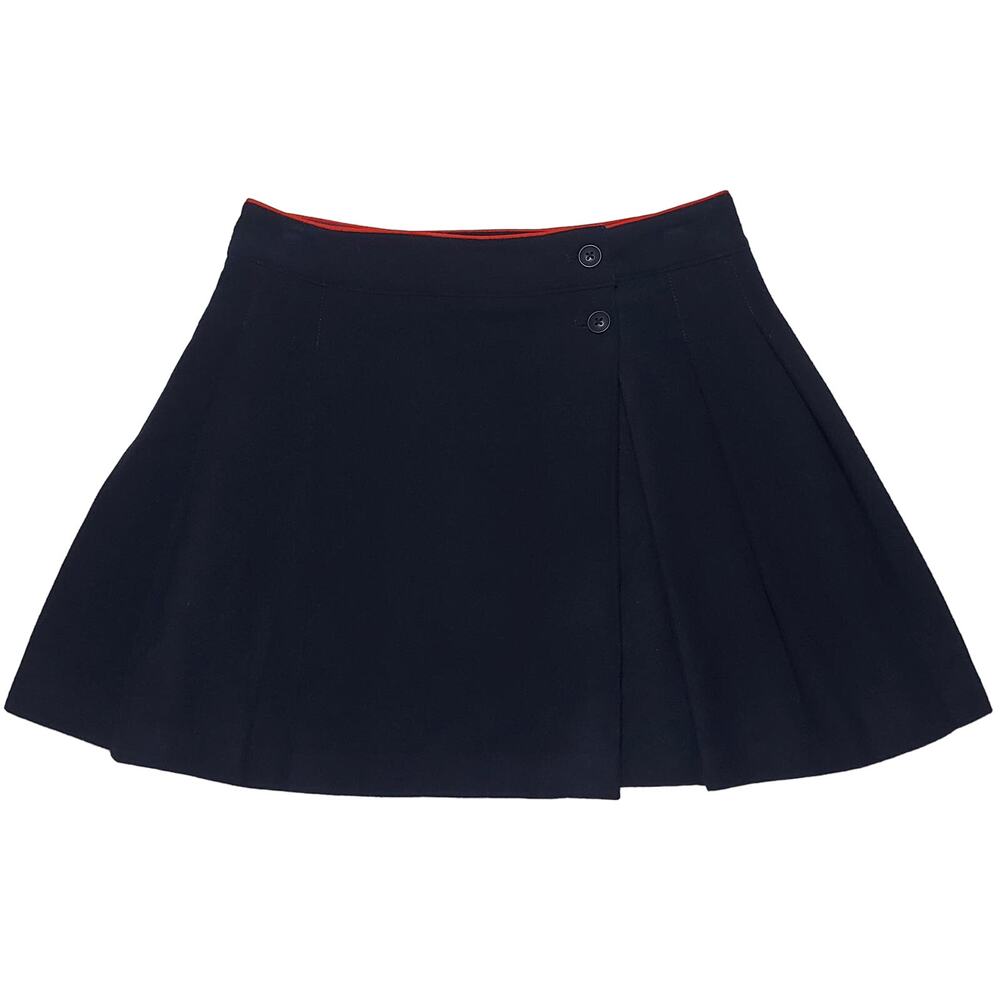 Mini Boden knife pleat wool blend kilt skirt